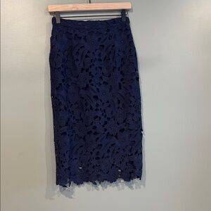 Rachel Parcell Blue Midi Pencil Skirt
